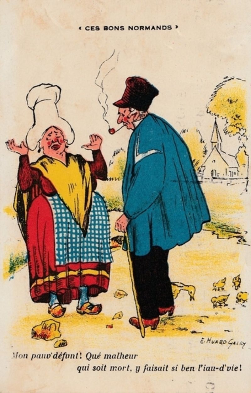"Carte postale ancienne (humoristique)."