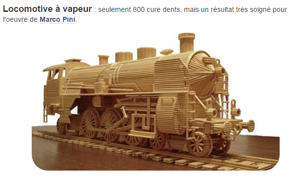 D Impressionnantes Sculptures En Cure Dents